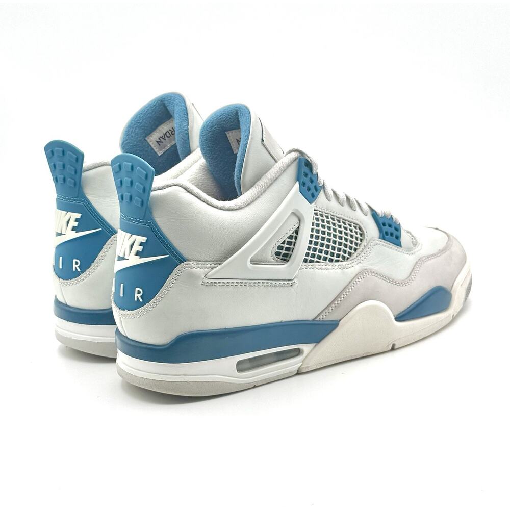 Air Jordan 4 Retro 2024 Military Blue And White Preowned Good Condition - Picture 5 of 10